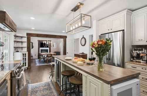 Salisbury Mills House | Escape to this private Hudson Valley estate featuring a seasonal pool, hot tub, hidden speakeasy, and room for up to 14 guests. Minutes from West Point, wineries, hiking, and Storm King—perfect for family vacations and group getaways.