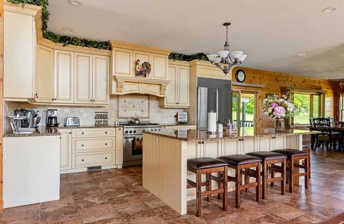 Stamford House | Expansive Getaway Designed for Gatherings with Game Room & Scenic Decks in Stamford, New York