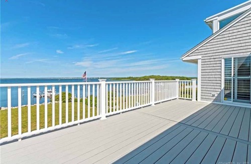 Pawcatuck House | Fabulous 4-bedroom Waterfront Home with beach and dock in charming Stonington