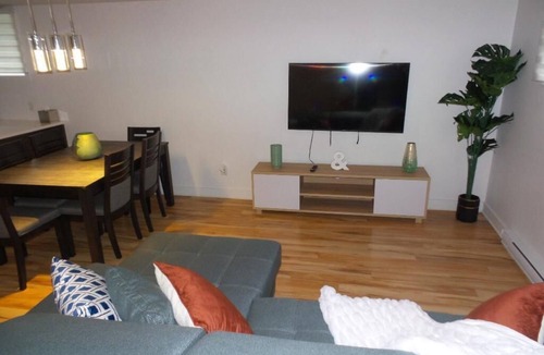 Mirabel Apartment | Feel at home in this 1 bedroom apartment, living room, kitchen and shower