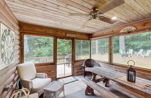 Bridgton Cabin | Four Season Maine Cabin: Walk to Lake & Mooring; close to ski