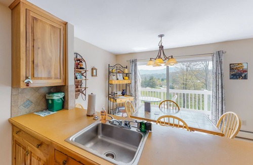 Stowe Area Condo | Gorgeous Home with Free WiFi, Electric Fireplace, & Shared Pool/Hot Tub