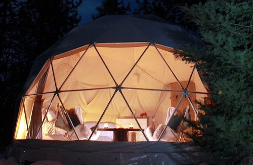 Unorganized Centre Parry Sound House | Gorgeous Modern Dome Surrounded by Nature for a Romantic Glamping Escape in Deer Lake, Ontario