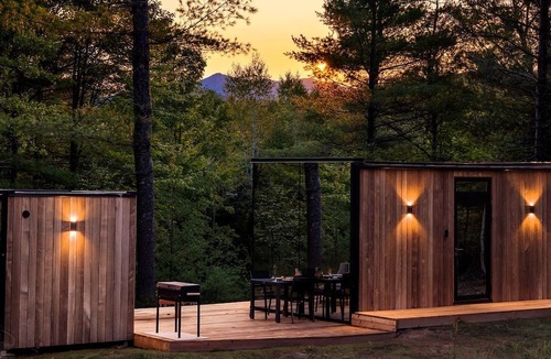 Jay Cabin | Gorgeous Scandinavian Mirror Glass Cabin in the Adirondacks for an Unforgettable Getaway in Jay, New York