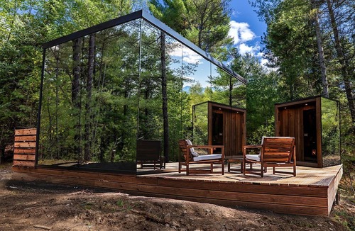 Jay Cabin | Gorgeous Scandinavian Mirror Glass Cabin in the Adirondacks for an Unforgettable Getaway in Jay, New York