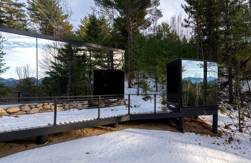 Jay Cabin | Gorgeous Scandinavian Mirror Glass Cabin in the Adirondacks for an Unforgettable Getaway in Jay, New York