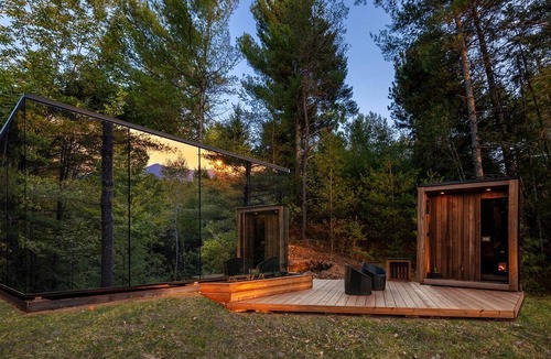 Jay Cabin | Gorgeous Scandinavian Mirror Glass Cabin in the Adirondacks for an Unforgettable Getaway in Jay, New York