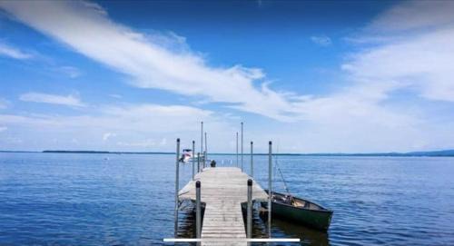 Grand Isle Villa | Hillside Estate - 14 Acre Waterfront Log home on Lake Champlain