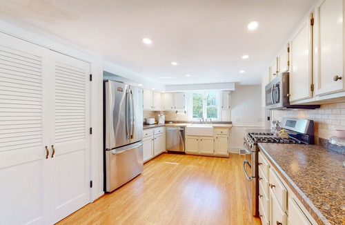 East Sandwich House | Historic Cape home with private pool, tennis court, summer kitchen, & game barn