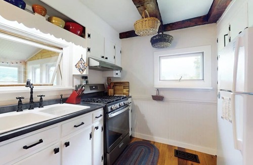 Waitsfield House | Historic home on 1 acre with snowmobile trails in backyard & mountain views