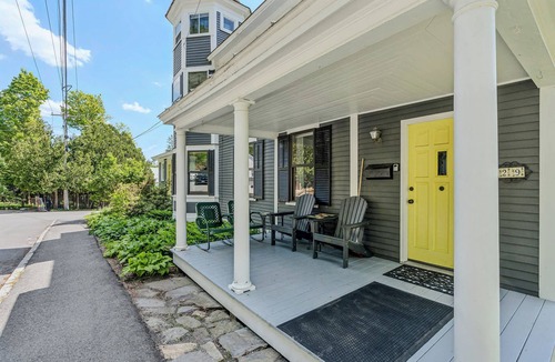 Woodstock House | Historic House near Woodstock Inn with Porch
