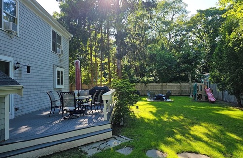 Hyannis House | Hyannis Chalet Retreat! Rental includes a Barnstable beach pass!