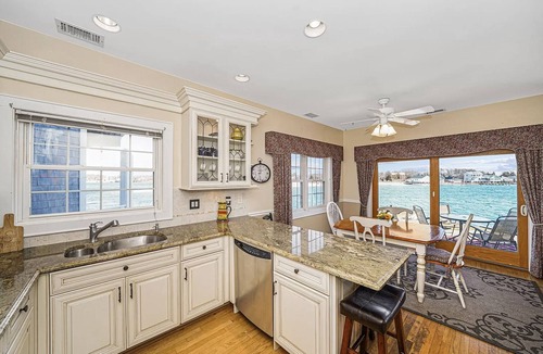 Greenport West House | Incredibly Unique waterfront townhouse w stunning views from every room. Pvt