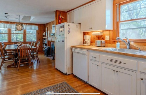 Indian Neck Heights House | Indian Neck 3BR on Quiet Road, Steps to the Beach, A/C, Fireplace