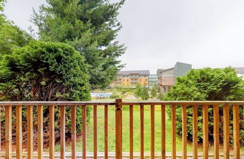 North Troy Condo | Inviting ski-in/out condo with mountain view, fireplace, deck & washer/dryer