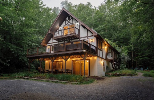 Bolton Landing Ski Chalet | Lake George Secluded Chalet: Terrace, Firepit, BBQ Grill, Foosball, Air Hockey