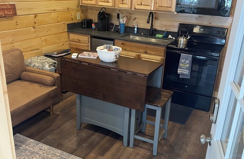 North Anson Cabin | Lake paradise- Cozy 2-bedroom first floor of the cabin. Walkout to the lake.