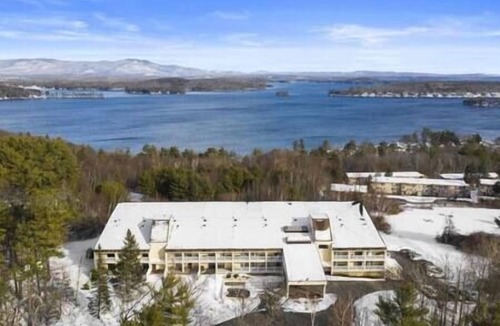 Weirs Beach Apartment | Lake View Cedar Lodge Room w/Private Balcony