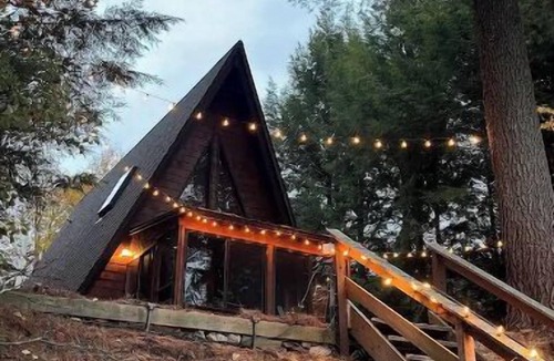 Caroga Lake House | Lakefront A-Frame Cabin located in the Adirondacks