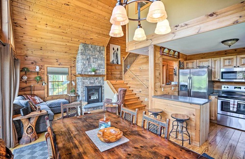 Athens Cabin | Lakefront Athens Getaway w/Game Room & Deck!