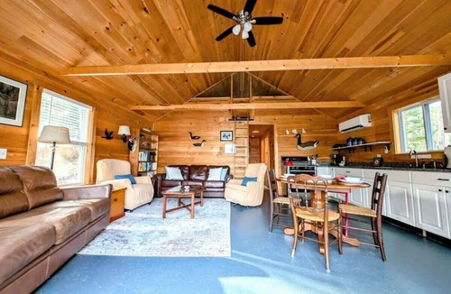 Franklin House | Lakefront Cabin w/Fire Pit & Yurt Experience, dog