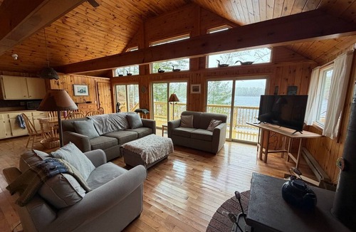 West Newfield Cottage | Lakefront Camp/Cabin/Cottage for Family Fun on Balch Lake!