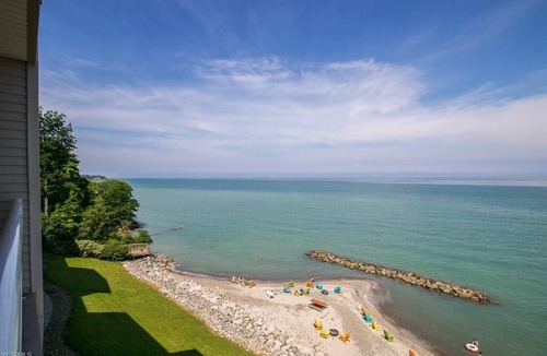 Geneva-on-the-Lake Condo | Lakefront Condo Sleeps 7-3br/2ba private beach/balcony/indoor pool-specials-ask!