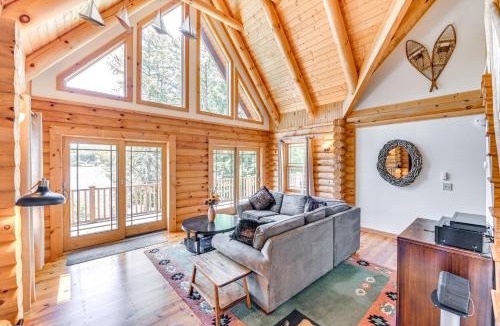 Corinth House | Lakefront Corinth Log Home: Private Dock, Fire Pit