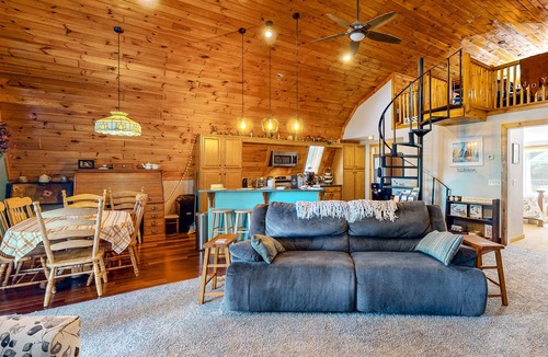 Bradford House | Lakefront gem w/ private pool, dock, outdoor firepit, & foosball + water views