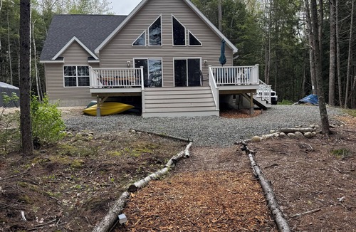 Ellsworth House | Lakefront Home With Private Beach Close to Acadia National Park and Bar Harbor