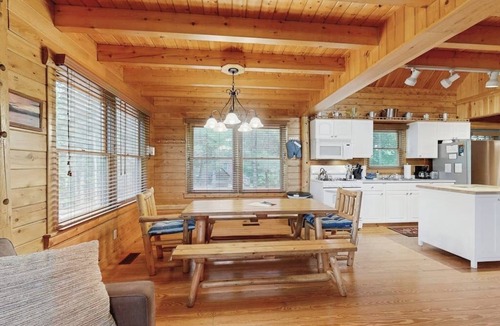 Greenville House | Lakefront home with private dock, canoe & kayak, fast WiFi, and firepit - dog OK