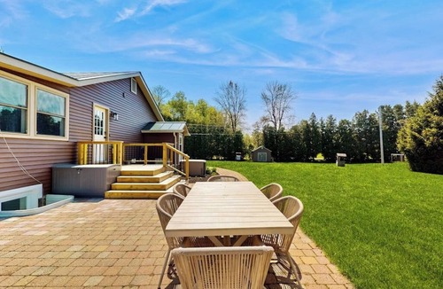 Malletts Bay House | Lakefront house w/views, beach, fireplace, firepit, central air, arcade games