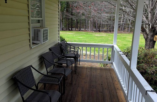 Dryden Apartment | Lakefront Porch Suite on Wilson Lake w/Kayaks & Kitchenette
