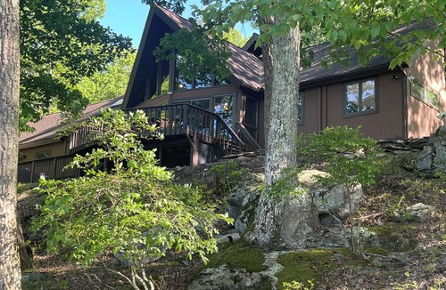 Lackawaxen House | Lakefront Retreat with Private Dock and Hot Tub