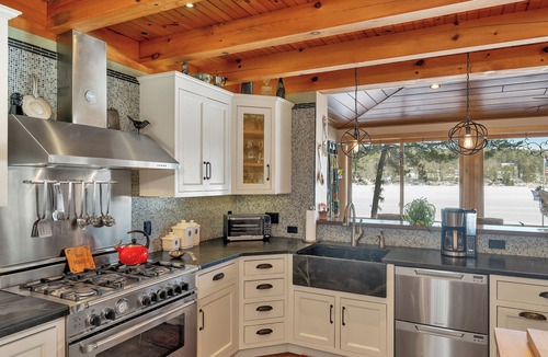 Alton Bay House | Lakefront Sandy Beach Private Dock Fire Pit Views Peaceful