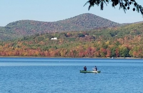 Dryden Apartment | Lakefront Studio w/Kayaks, Porch & Kitchen on Wilson Lake, ME