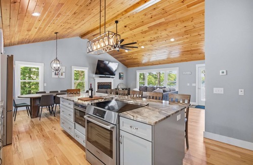 Wolfeboro House | Lakeside Escape on Crescent Lake w Sauna Fire Pit