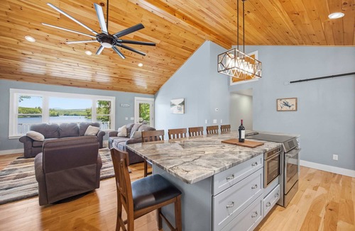 Wolfeboro House | Lakeside Escape on Crescent Lake w Sauna Fire Pit