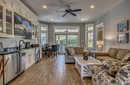 Stone Harbor House | Located just 1 ½ blocks to the beach, this distinctive property boasts seven (7) bedrooms, each with their own custom, private bath, as well as one powder room and an exquisite, solid mahogany, outdoor shower