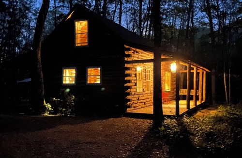 Great Barrington Cabin | Log Cabin in the Woods with a Rustic Vibe