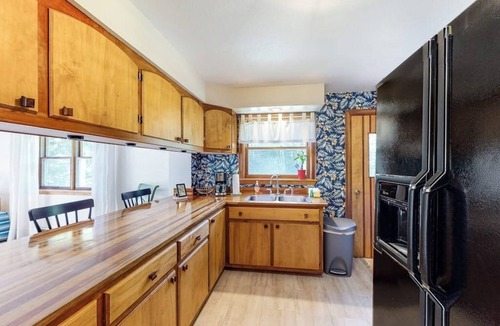 Pittsfield House | Lovely home close to hiking & skiing w/WiFi, firepit, balcony, wood stove, & W/D