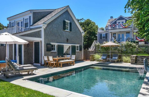 Edgartown House | Luxurious Compound With Pool, Carriage House, Water Views