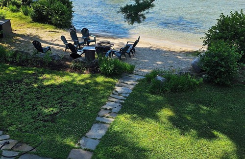 Moultonborough House | Luxury Lake House with Sandy Beach, 90' Dock & Panoramic Lake Views