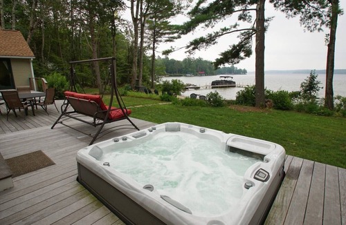Moultonborough House | Luxury Lake House with Sandy Beach, 90' Dock & Panoramic Lake Views