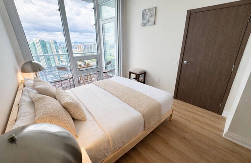 CityPlace Condo | Luxury Penthouse | Skyline Views + Sauna + Work