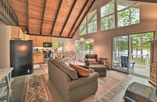 Lake Arrowhead House | Maine Lakefront Escape: Dock, Watercraft, Fire Pit