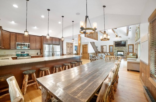 Lake Harmony Estates House | Matterhorn by PMR, 9BR Luxury A-Frame, Elevator, Hot Tub, Sleeps 28