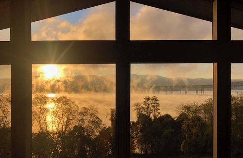 Balmville House | Midcentury Wow! River views, Heated Pool & Hot Tub