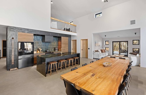 Stratton Mountain House | Modern Barn House | 100" Theater & Court