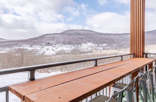 Denver House | Modern Catskills Mountain Retreat with Rooftop Hot Tub on 22 Private Acres